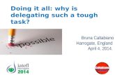 Doing it all: why is delegating such a tough task? IATEFL 2014