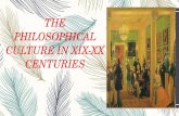 The philosophical culture in XIX-XX centuries