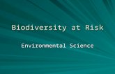 Biodiversity at risk