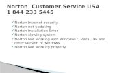 Norton Customer Service 1 844 233 5445 phone number