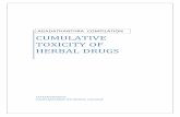 Cumulative toxicity of herbal drugs