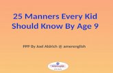 25 Manners
