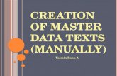 SAP BW - Creation of master data texts