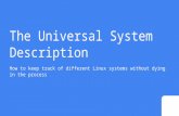 The Universal System Description | FOSDEM 2016