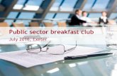 Public sector breakfast club, Exeter - July 2016