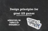 Design principles for great AR games