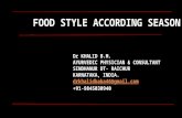 Food style according to season   dr khalid.b.m
