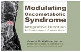 Modulating Oncometabolic Syndrome: Integrative Diet & Nutrition to Complement Cancer Care