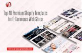 Top 40 Premium Shopify Templates for eCommerce Web Stores