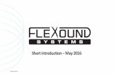 Flexound Experience - A New Way of Experiencing Sound