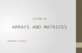 MATLAB - Arrays and Matrices