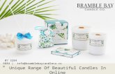 Unique Range Of Beautiful Candles In Online