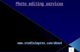 Photo editing services