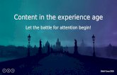 Content in the Experience Age