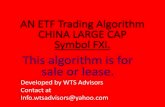 For Sale ETF CHINA trading algorithm