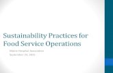 Sustainability Practices for Food Service Operations