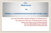 Car service from lax to disneyland hotel