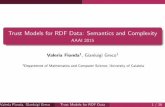 Trust Models for RDF Data: Semantics and Complexity - AAAI2015