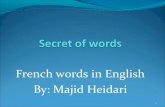 Secret of words By Majid Heidari
