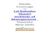 Media Coverage for Lal bahadur shastri institute of mangement (LBSIM), New Delhi
