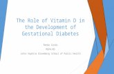 The Role of Vitamin D in the Development of Gestational Diabetes