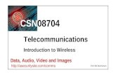 Telecommunications: Introduction to Wireless Networks