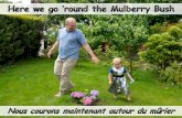 Nous courons maintenant autour du mûrier - Here we go round the mulberry bush