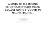 A study of the buying behaviour of clothing