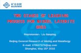 Liu Sanping - Beijing General Research Institute of Mining and Metallurgy - Leaching processes for nickel laterite