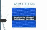 Ahref seo checker tool | ahref tool ppt