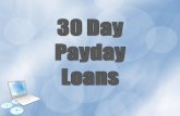 30 Day Payday Loans Are For Very Low Credit People Canada