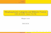 LING 100 - Morphosyntactic Categories