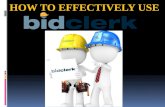 How to use BidClerk