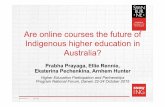 Are online courses the future of indigenous higher education in Australia