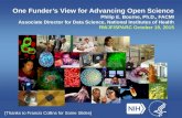 One Funder’s View for Advancing Open Science
