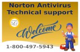 Norton antivirus technical software 1 800-497-5943