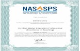 NASASPS Certificate Award