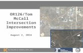 8-2-16 Tom McCall Intersection Improvements Workshop - Engineering Analysis