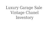 Luxury garage sale vintage chanel inventory