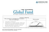 SBI Magnum Global Fund: An Open Ended Growth Scheme - Jan 2016