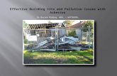 Effective building site and pollution issues with asbestos