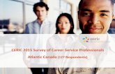 CERIC 2015 Survey of Career Service Professionals, Atlantic Canada