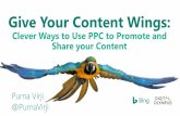 Give your Content Wings: How PPC Can Help Promote Your Content - Digital Olympus - Purna Virji