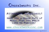 Attention Choral Music Composers!
