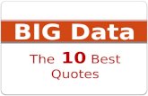 Big Data -  The 10 Best Quotes