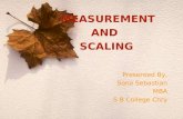 Measurement & scaling ,Research methodology