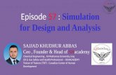 Episode 57 : Simulation for Design and Analysis