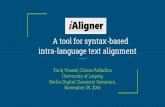 [DCSB] Chiara Palladino & Tariq Youssef (Leipzig) iAligner: a tool for syntax-based intra-language text alignment