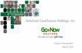 American CareSource Holdings