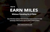 Earn miles without travelling on a plane like never before